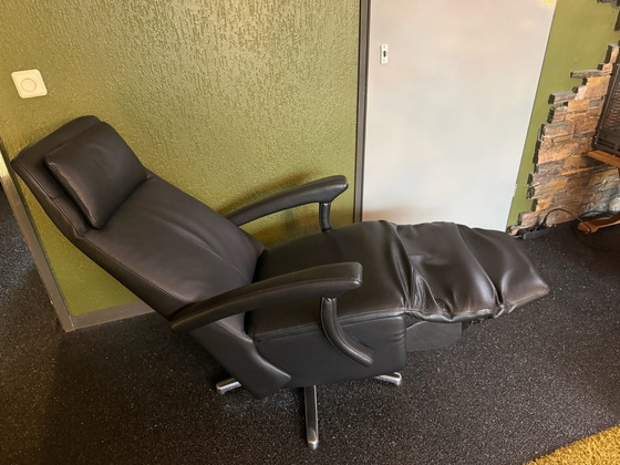 Poltrona relax elettrica reclinabile in pelle con funzione alzapersona, Merk onbekend, Poltrone relax, Cromo (foto 3 di 6)