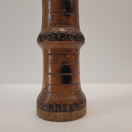 Image 1 of Peperstrooier van bamboe en brons, 20e eeuw