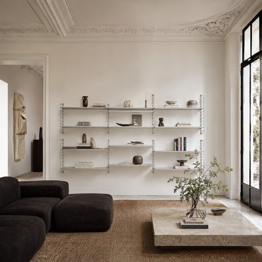 Mid-Century XXL Metal Tomado Shelving Wall Unit Dutch Design – wandrek, Vintage (photo 2 of 16)