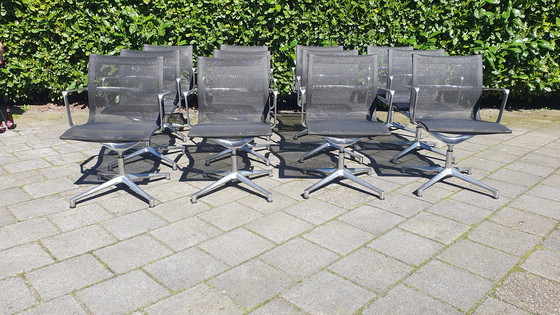 Image 1 of 6x UNA designer office chair ICF mesh black netweave