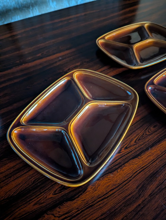 Image 1 of 4x vintage gourmet plates