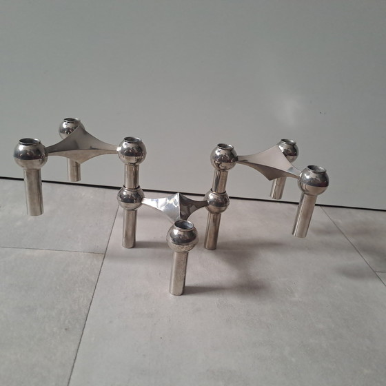 Image 1 of Portacandele modulare, chiodo per tessuti, 3 pezzi, cromato