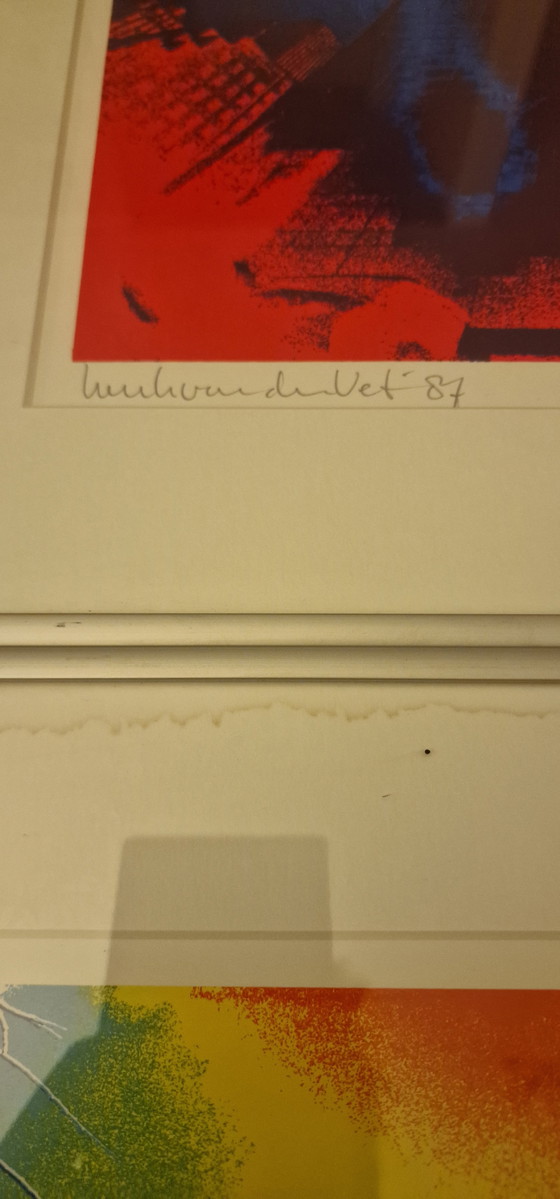 Image 1 of Henk van der Vet - 4 passepartout di New York incorniciati