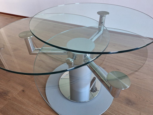 Belle table basse/de salon à trois niveaux, Italie, vers 1980.