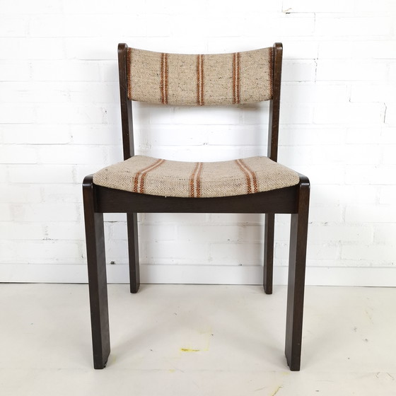 Image 1 of 4x vintage 70s Brutalist dining chairs