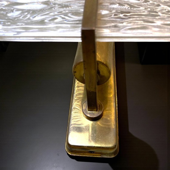 Image 1 of Applique da parete modernista in vetro di Murano e ottone