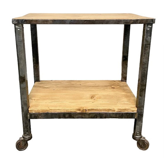 Image 1 of Industrial Table on Wheels, 1960s