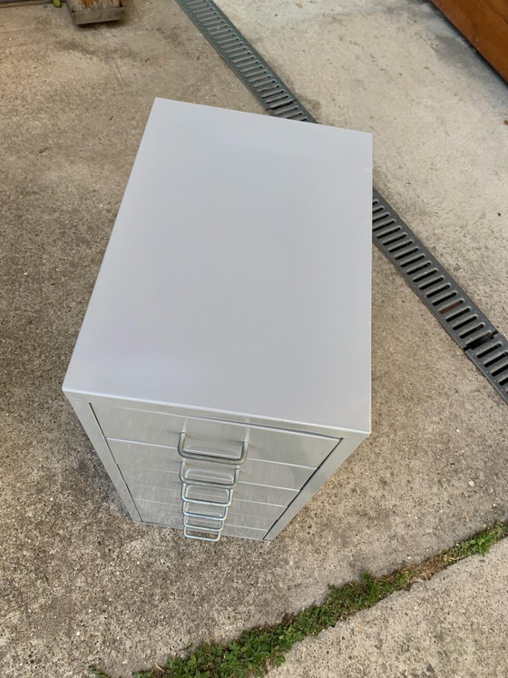 Industrial Grey Metal Chest of Drawers, 1980s – Industrieel (photo 5 of 7)