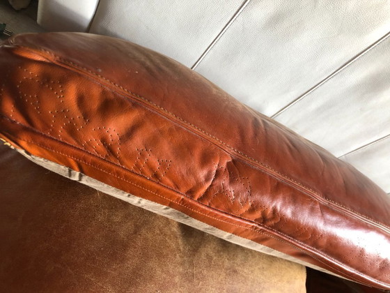 Image 1 of Poltrona Frau Socrates - Hermoso y elegante sofá de diseño italiano en color coñac