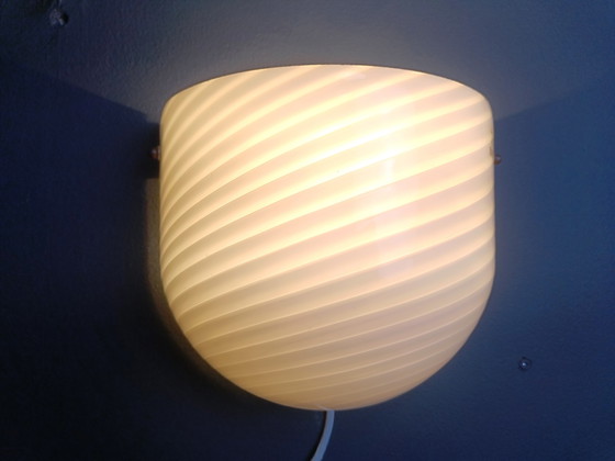 Image 1 of Murano Swirl glazen wandlamp van VM-Vetri, Italië, 1970
