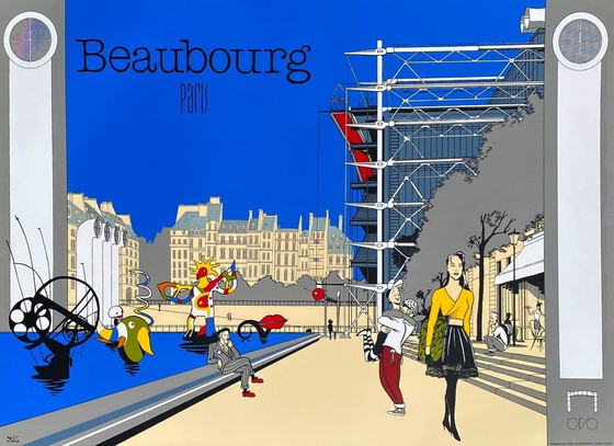 Image 1 of Patrick Boussignac dit OTSO Beaubourg original poster 1991
