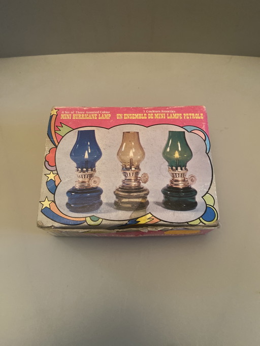 Set van 3 mini-olielampjes