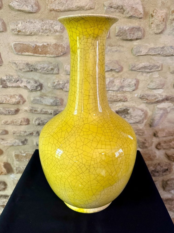 Image 1 of VASE JAPONISANT VINTAGE XXL