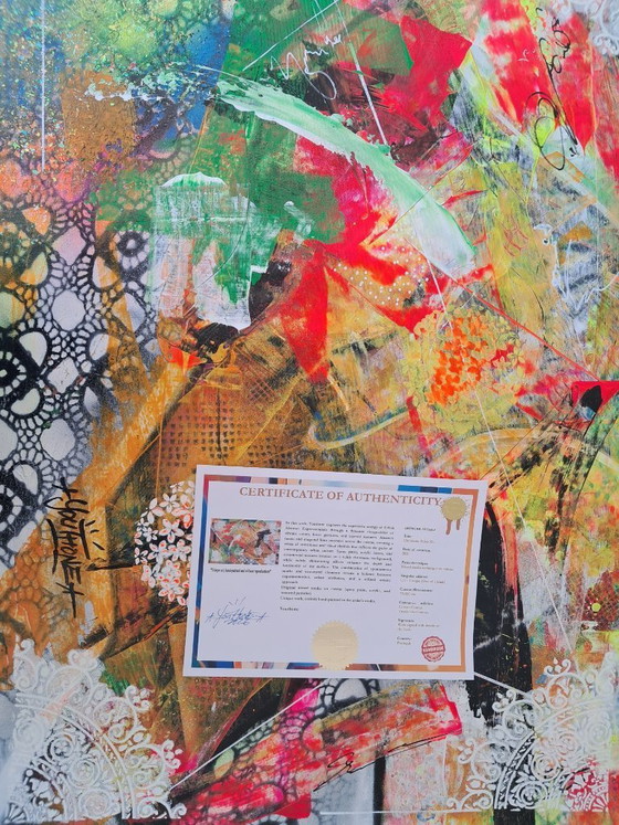 Image 1 of JUVENTUD - Pulso Cromático - Lienzo de artista