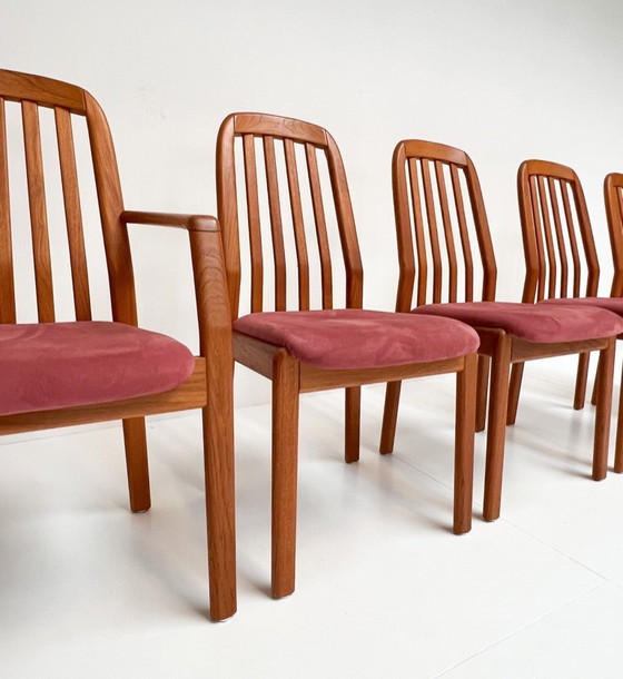 Image 1 of Set di 6 sedie danesi in legno di Dyrlund, anni '60