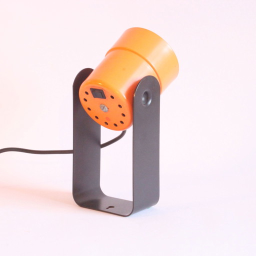Sis Leuchten Lampe de table ou lampe murale orange de Karl Lang, 1976