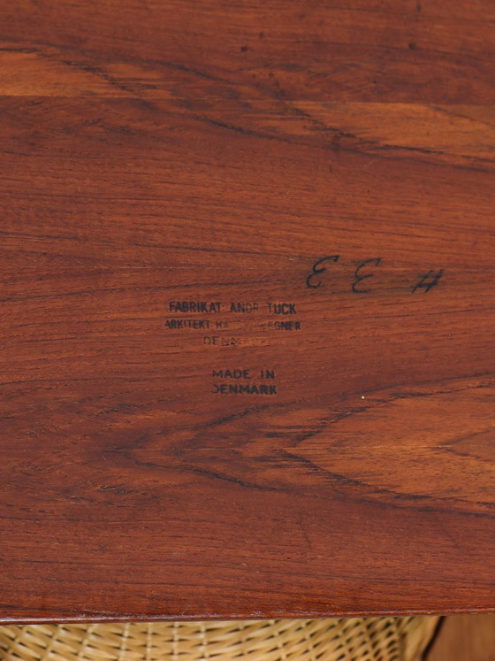 Tavolo da cucito Hans Wegner AT33 Andreas Tuck in teak e rovere, danese, anni '50 – Tavolini, Wood, Vintage (photo 12 of 12)
