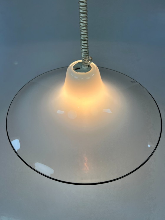 Image 1 of Vintage Murano Glass Pendant Lamp, Renato Toso for Leucos Italy, 1970s