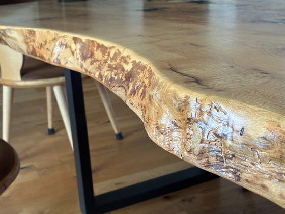 Image 1 of Exclusive solid olive wood tabletop / designer dining table