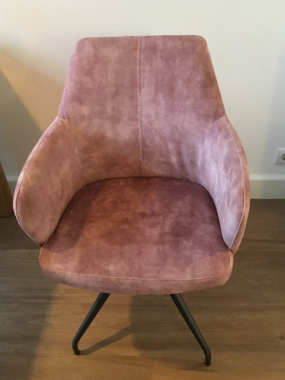 Image 1 of Sessel, altrosa, Spinnenbeine mit Drehfunktion