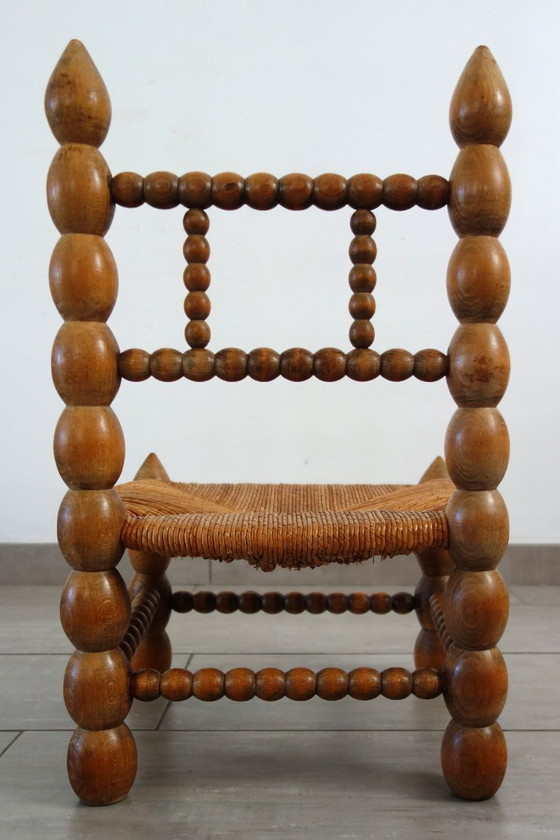 Image 1 of Chaise Basse dlg Charles Dudouyt, années 50/60, France