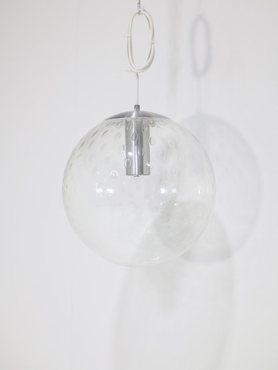 Image 1 of RAAK Amsterdam large glass globe lamp 1960s