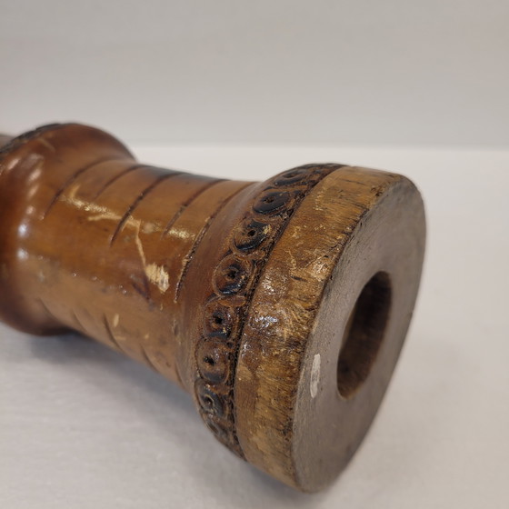 Image 1 of Peperstrooier van bamboe en brons, 20e eeuw