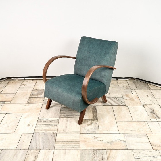 Image 1 of Poltrona modello H 410 tipo C, disegnata da Jindrich Halabala, anni '40, Cecoslovacchia.