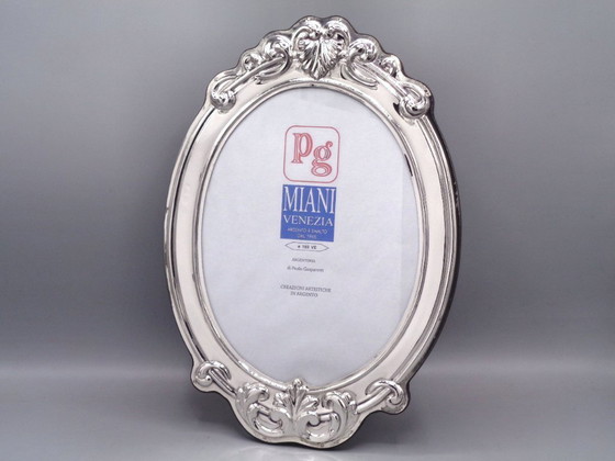 Image 1 of Marco/espejo de plata 925 de 18x24 pulgadas.