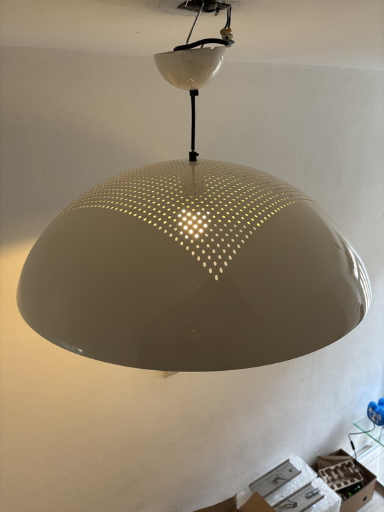 XL Vintage Italian Space Age Pendant Lamp – PiùLuce Vicenza (1970s/1980s) – Piuluce Vicenza, Metal (photo 7 of 11)