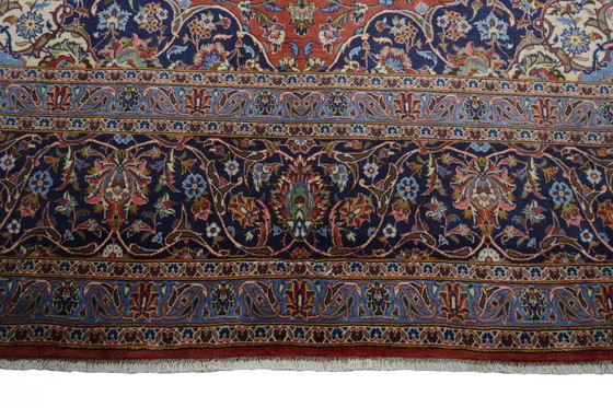 Image 1 of Handgeknüpfter Kashan Kork - Rot - 403 x 292 cm