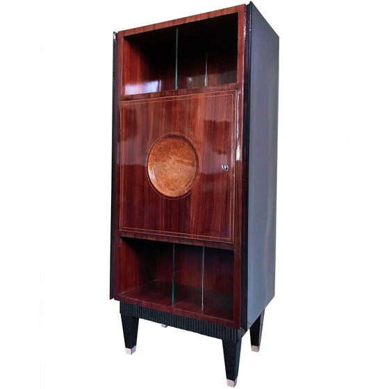 Tito Agnoli 1970 Italienischer Pekari Schwarzer Leder Schrank für Caleido – Schränke, Italian Design (photo 4 of 27)