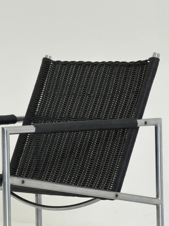 Martin Visser SZ 01 Armchair for Spectrum in Black – Metal, Mid Century Modern (photo 7 of 9)