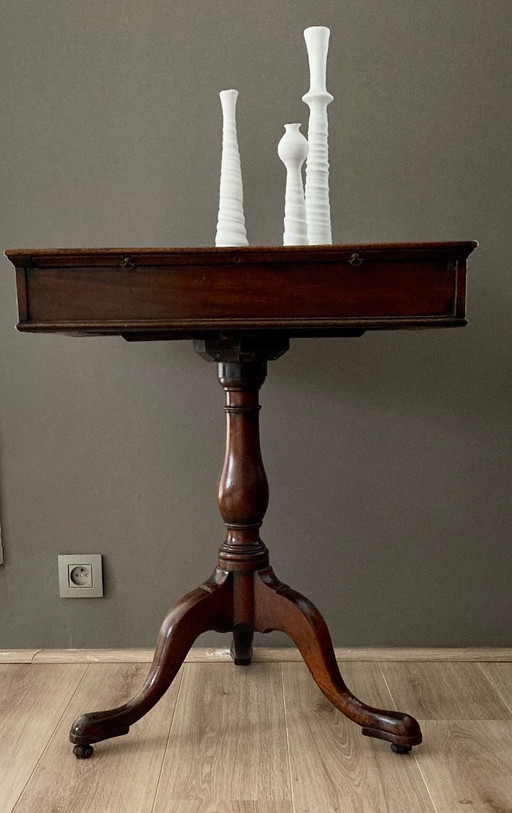 English mahogany side table