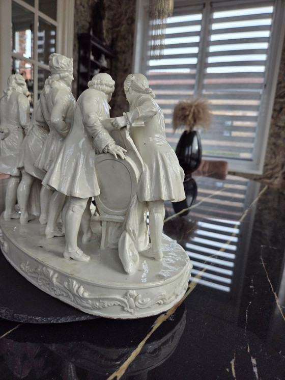 Image 1 of Skulptur – Steingutgruppe aus dem späten 19. Jahrhundert (Ref. 3751)