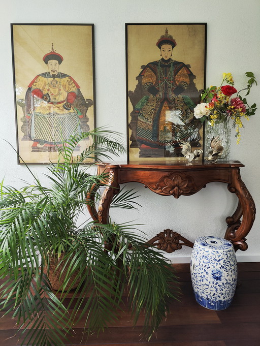 Baroque style side table