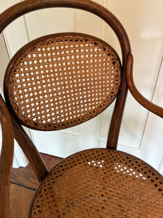 Thonet Hochstuhl 1895 – Stühle und Loungesessel, Rattan, Wood (photo 3 of 9)