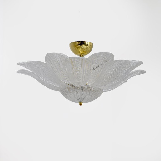 Mid-Century Modern "Margherita" Murano glazen plafondlamp
