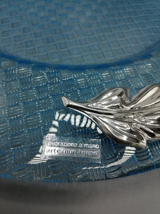 Image 1 of Glass tray with 925 silver friezes