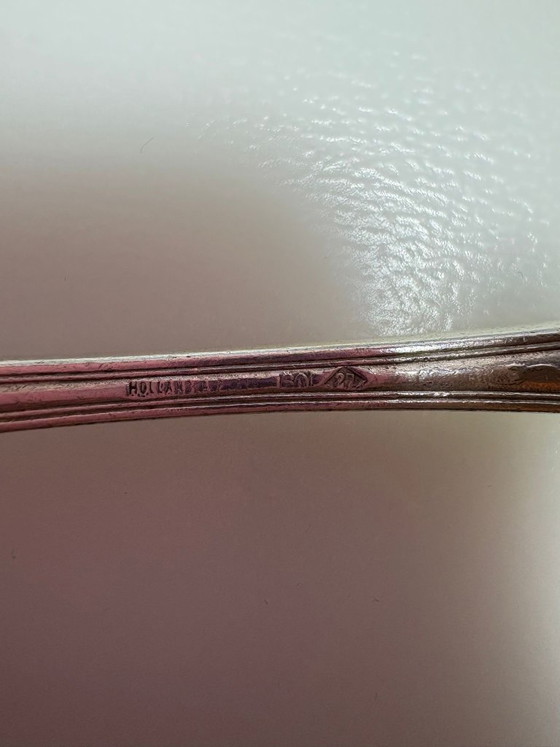 Image 1 of 6 juegos de cubiertos de pescado bañados en plata