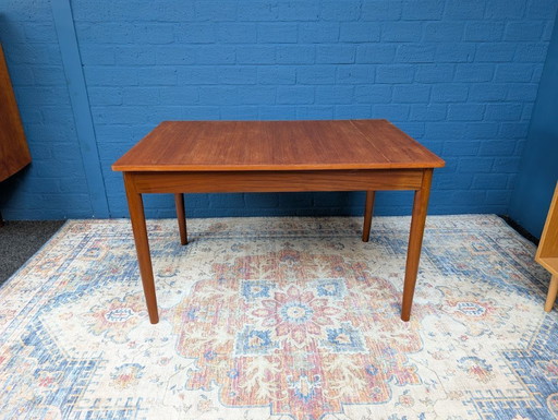 Mesa de comedor extensible vintage, años 60