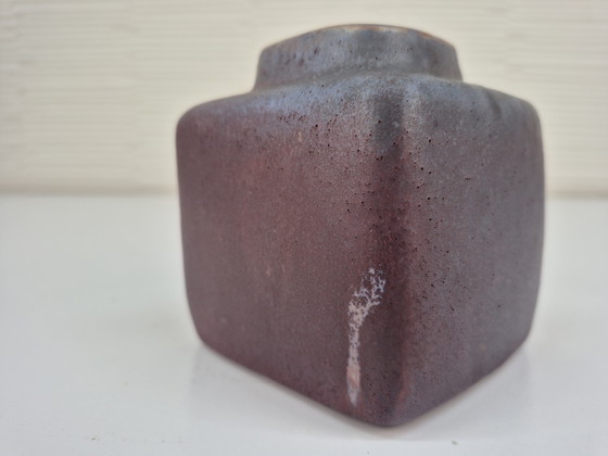 Image 1 of Chimney vase. Vintage block vase/ikebana.