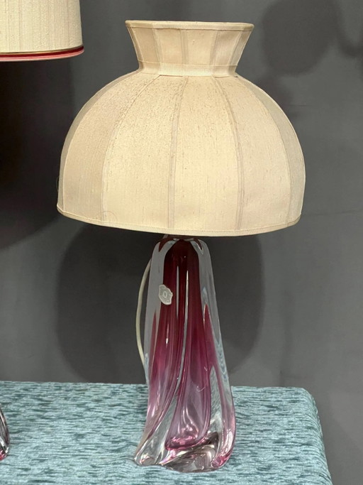Solid crystal lamp Val Saint Lambert. – tafellampen, Glass, Vintage (photo 2 of 9)