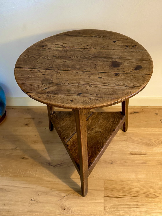 Image 1 of Antique English Cricket Table