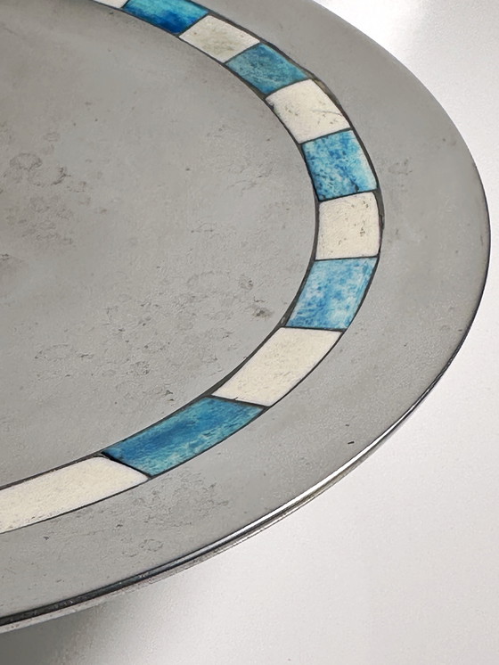 Image 1 of Ciotola vintage indonesiana per piedi di metà secolo con intarsi, anni '50, per i Paesi Bassi