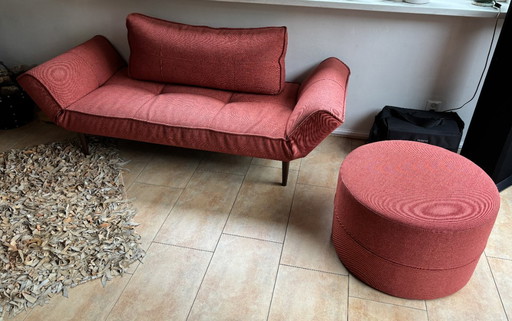 Divano e divano letto con pouf coordinato