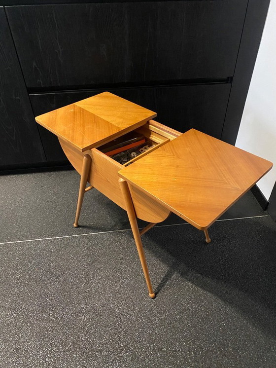 Image 1 of boîte à couture vintage en teck