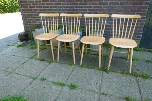 TON / Thonet Set di 4 sedie da pranzo 'Ironica' in legno chiaro – eetkamerstoelen, Wood