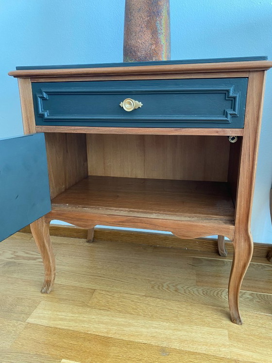 Image 1 of Pair of Restored Wooden Nightstands