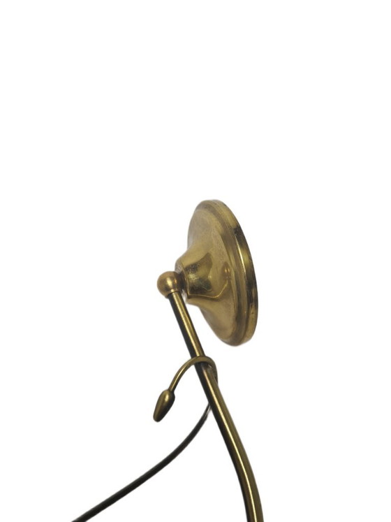 Art Deco wandlamp, Polen, jaren 1950 – Wandlampen, Glass, Brass (photo 9 of 10)